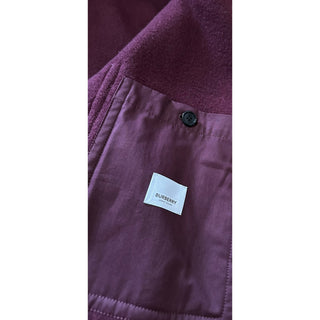 New $3550 Burberry Men’s Oversized Wool Hooded Coat DARK CHARCOAL 38 US/48 Eu
