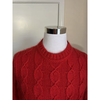 NWT $1190 Saint Laurent Men’s Crewneck Sweater Red Size S Italy