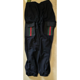 Gucci Men’s Cargo Cotton Jersey Sweatpants Black Size 3XL Italy 752189 NWT $1650