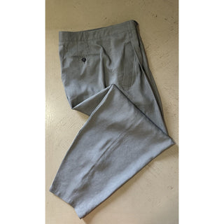 NWT $1695 Giorgio Armani Men Linen/Viscose Pants sage gray 36 US/52 Eu