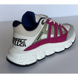 Versace Women’s Trigreca Barocco Sneakers White 9 US (39 Euro) Italy 1004182 NIB