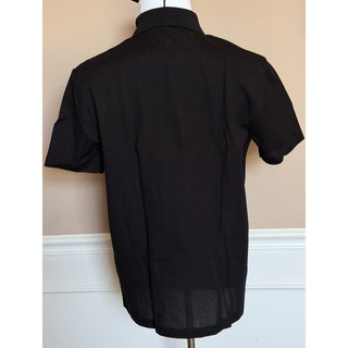 Versace Black Embroidered Piquet Cotton Polo Shirt 4XL 1013906 Made in Italy NWT