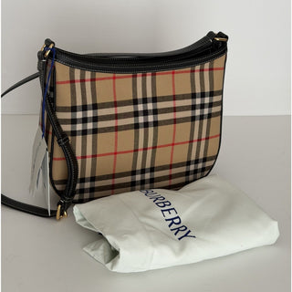 Burberry Zip Closure Archive Beige IP Check Satchel Bag 8111415 IT NWT $1450