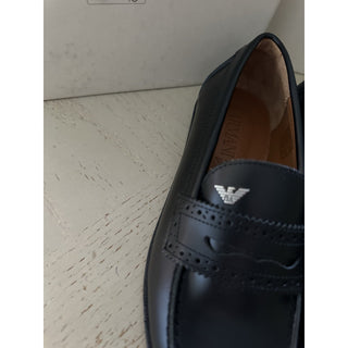 NIB Armani Junior Boys Shoes Color Black Size 34 Eu
