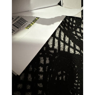 New $3050 Balmain Patterned-Knit Body-Con Minidress Black 44/12 Italy