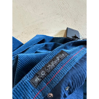 NWT $1495 Kiton Men’s Corduroy Cashmere Blend Pants Sky Blue 30 US/46 Eu Italy