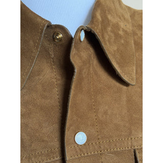 Versace Men’s Suede Leather Brown Jacket 46 US (56 Euro) IT 1019144 NWT $4300