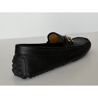 Gucci Leather Horsebit Driver Loafers Shoes Black 8.5 US (8 Gucci) 674254 NIB