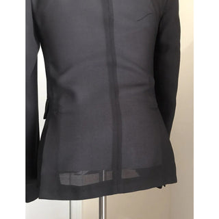 NWT $2295 Valentino Men Silk Sport Coat Blazer Jacket Black 34R US/44R Eu Italy