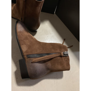 New $1190 Giuseppe Zanotti Mens Suede Boots Shoes DK Brown 8 US ( 41 Eu ) Italy