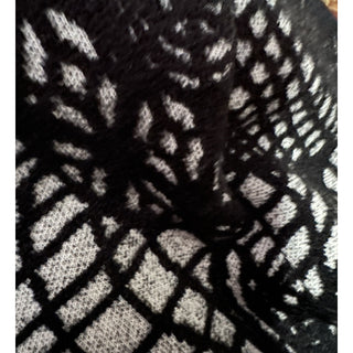 New $3050 Balmain Patterned-Knit Body-Con Minidress Black 44/12 Italy