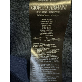 Giorgio Armani Men hoodie Pullover Blue L ( 52 Eu ) Italy NWT $1995