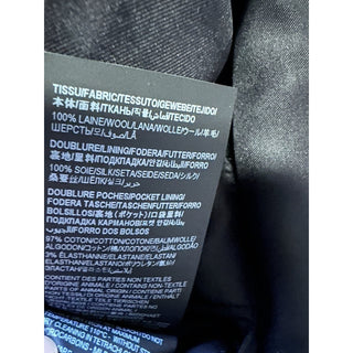NWT $4470 Saint Laurent Men Wool Suit Black Striped 44 US/54 Eu Italy