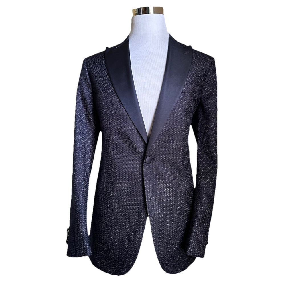 NWT $3795 Giorgio Armani Men Tuxedo Jacket Blazer Blue 42 US/52 Eu Italy