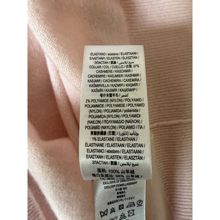 Burberry Violeta 100% Cashmere V-Neck Sweater Pale Pink Medium 8099157 NWT $1150