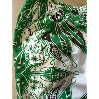 NWT $920 Gucci Drawstring Gucci Print Swim Short Green size 52 Eu/36 US