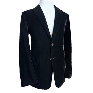 Giorgio Armani Men Velvet Sport Coat Jacket Blazer Black 38 US/48 Eu NWT $2395