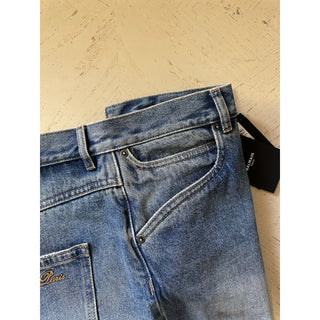 NWT $1050 Balmain Faded Five-Pocket Jeans Blue 36 US/52 Eu