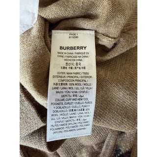 Burberry Lea 100% Wool Camel Melange Sweater Small 8112090 NWT $915