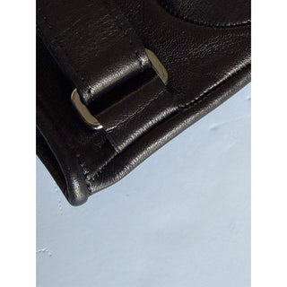 Versace Men’s Lamb Leather Gloves Black Size 9 Made in Italy 1017107 NWT