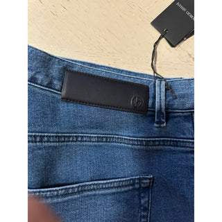 New $695 Giorgio Armani Men’s Pants Jeans Blue Size 38 Made In Italy