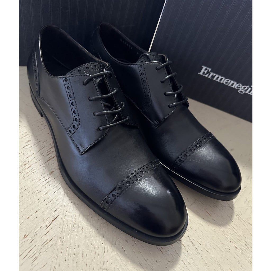 ZEGNA Derby Dress Shoes Black 10 US/43 Eu Italy New $890