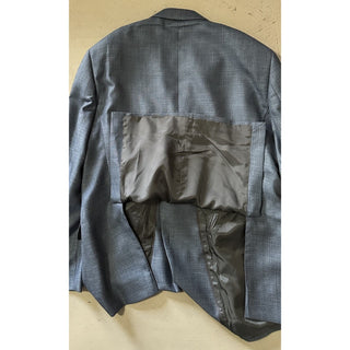 Giorgio Armani Men Sport Coat Jacket Blazer Blue/Gray 46R US/56R Eu NWT $2895