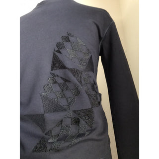 New $1195 Giorgio Armani Mens Crewneck Sweater Navy/Blue S US ( 46 Eu ) Italy