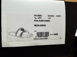 NIB Versace Босоножки-шлепанцы Medusa Head Neon Green 11 США (44 евро) DSU5883 Италия 