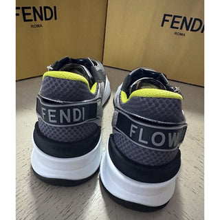 Fendi Flow Sneakers Gray/Blue/Yellow 12 US (11 Fendi) 7E1689 Italy NIB $1190