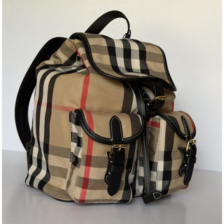 Burberry Medium Enfield Check Archive Beige IP Check Backpack 8109273 NWT $1595