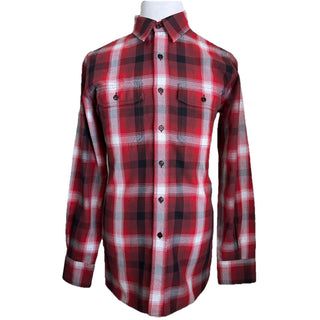 New $750 TOM FORD Men Shirt Red/Black Size 42/16.5 Italy