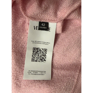 Versace Medusa Print Crop Pink Cotton Sweatshirt 6 US (42 Euro) 1019251 NWT $800