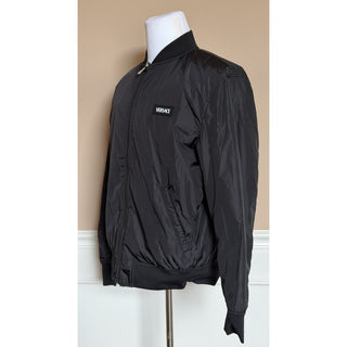 Versace Reversible Chain Print Bomber Jacket Black/Grey 40 US (50) 1012269 NWT