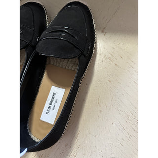 NIB Thom Browne Men Penny Espadrille Loafers Shoes Black 9 US/42 EU Spain