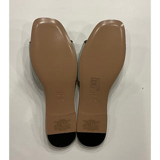 Gucci Interlocking G Green Leather Sandals 7.5 US (37.5 Euro) Italy 694451 NIB