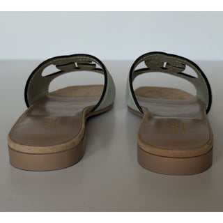 Gucci Interlocking G Green Leather Sandals 6 US (36 Euro) Italy 694451 NIB