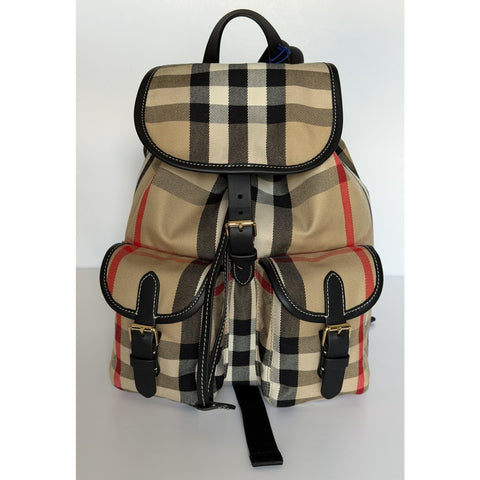 Burberry Medium Enfield Check Archive Beige IP Check Backpack 8109273 NWT $1595