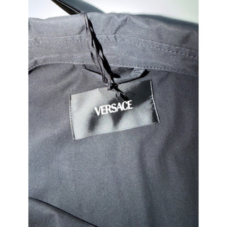 Versace Medusa Blouson Cotton Twill and Techno Black Jacket 42 US 1019187 NWT