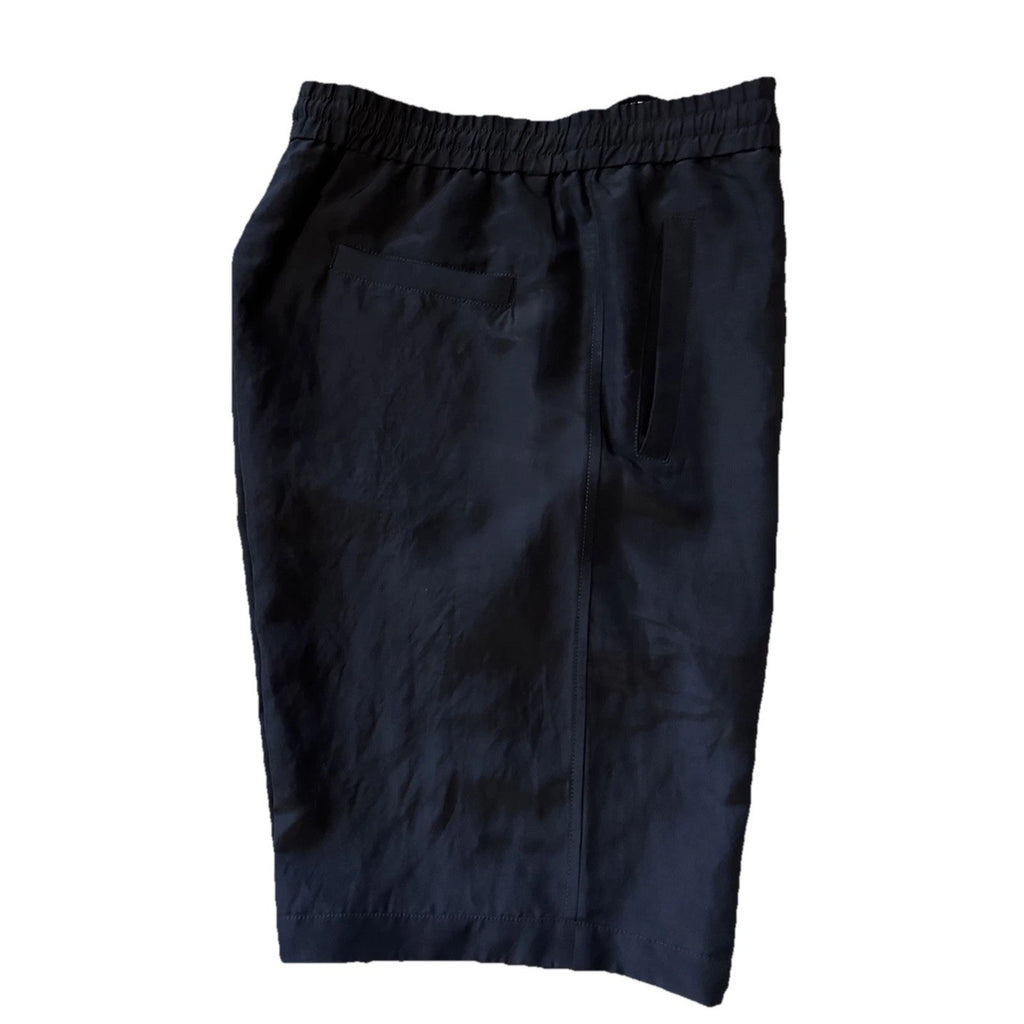 Giorgio Armani Men Linen/Viscose Drawstring Short Pants Black 32/48 NWT $1395