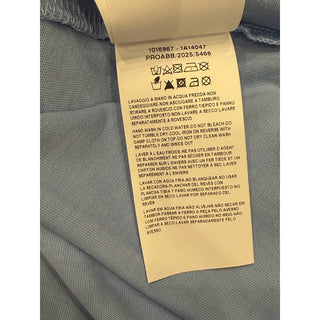 Versace Women's Silver Medusa Light Blue Jersey T-Shirt 4 (38 Euro) 1016967 NWT