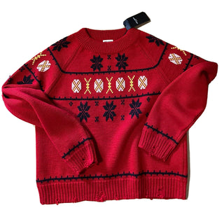 NWT $2490 Saint Laurent Men Sweater sweater in wool jacquard Red XXL Italy
