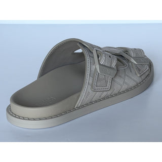 Fendi Men's FF Feel Slide Sandals Beige 8 US/7 UK IT 7X1604 NIB $1050