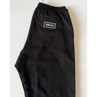 Versace Men's Embroidered Black Activewear Pants 3XL Italy 1012568 NWT $1195