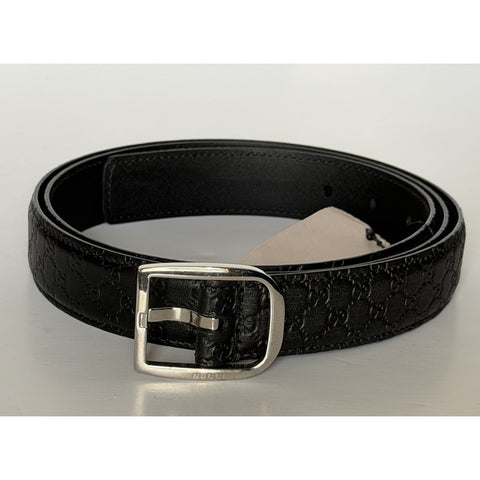 Gucci Men’s Microguccissima Soft Leather Belt Black 115/46 510309 Italy NWT