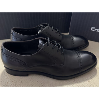 ZEGNA Derby Dress Shoes Black 10 US/43 Eu Italy New $890