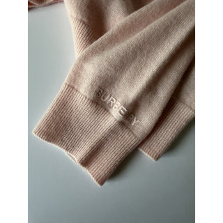 Burberry Violeta 100% Cashmere V-Neck Sweater Pale Pink Medium 8099157 NWT $1150