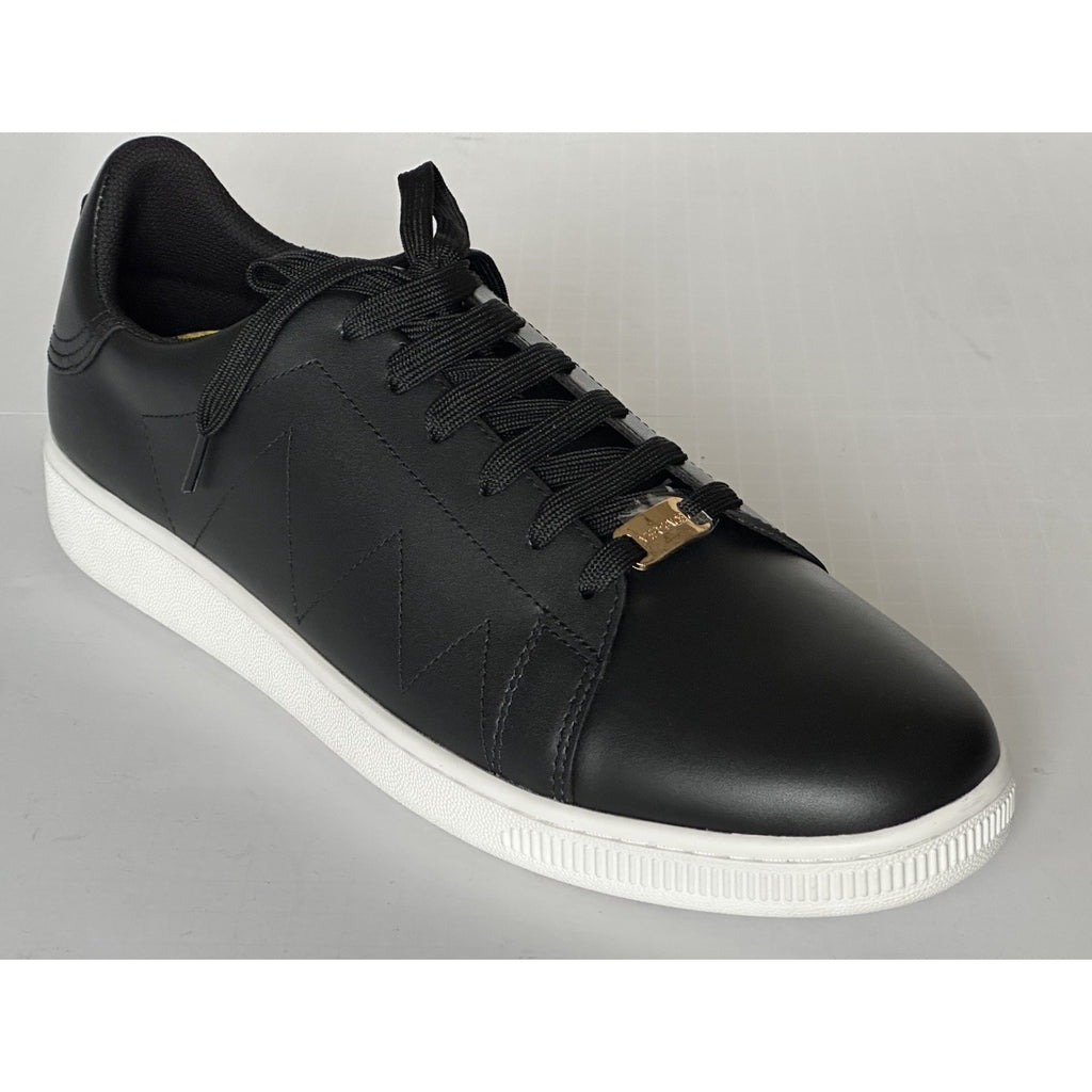 Versace Medusa Men's Black Leather Sneakers 13.5 US (46.5 Euro) 1016936 NIB