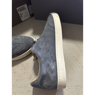 NIB $1100 Brunello Cucinelli Men’s Suede Sneakers Shoes Gray 12 US/45 Eu