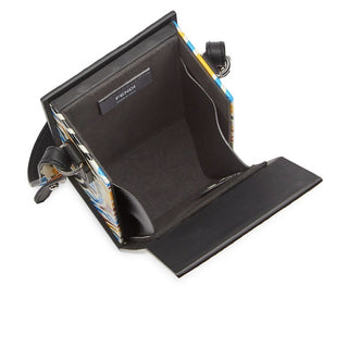 New Fendi Mini Logo FF Leather Crossbody Bag Shoulder Bag Multicolor